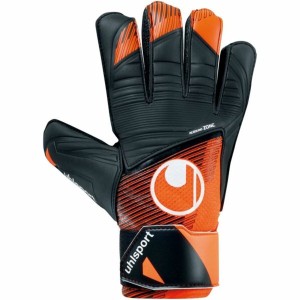 Goalkeeper Gloves Uhlsport Starter Resist+ Fluo Black Adults
