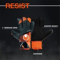 Gants de Gardien de But Uhlsport Starter Resist+ Fluo Noir Adultes