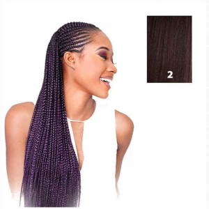 Extensions pour les Cheveux X-Pression Marron Synthétique 208,28 cm pelo sintetico Nº 2