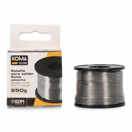 Zinndraht zum Löten Koma Tools Rolle 1 mm 250 g