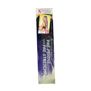 Extensions pour les Cheveux X-Pression Pre-Peigne T1b/Blue 2 Unités