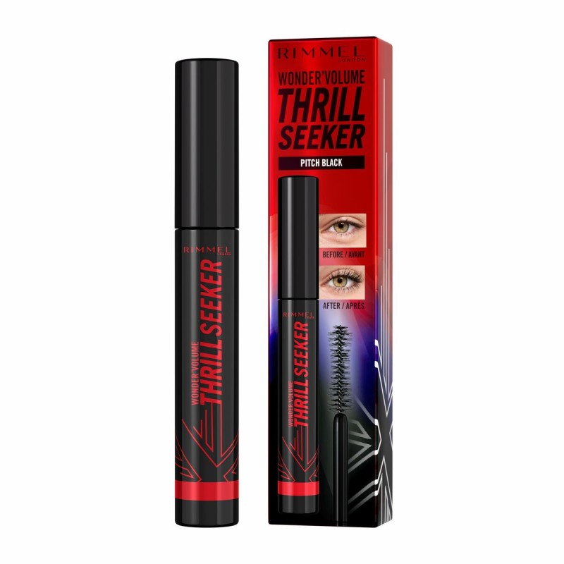 Mascara pour cils Rimmel London Volume Thrill Seeker Nº 004 Pitch Black 8 ml