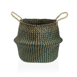 Decorative basket Versa Green Marine algae Ø 28 cm