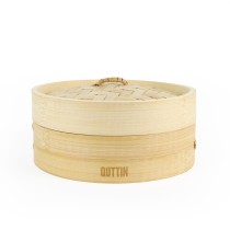 Food Steamer Quttin Bamboo 20 x 8,5 cm (12 Units)
