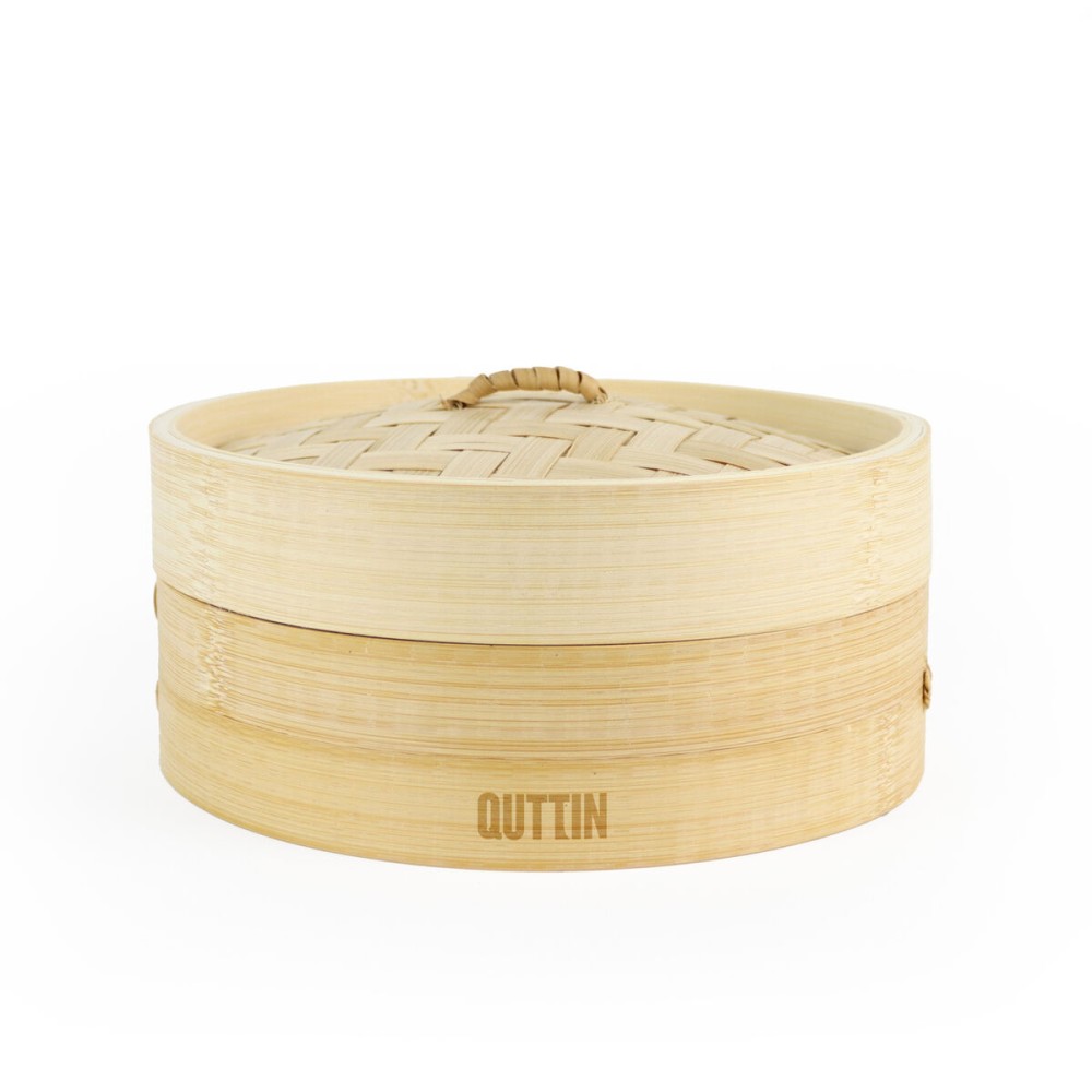 Food Steamer Quttin Bamboo 20 x 8,5 cm (12 Units)