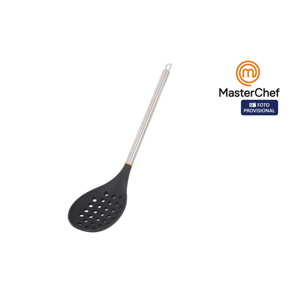 Schaumlöffel MasterChef Silikon Edelstahl 34 cm (24 Stück)