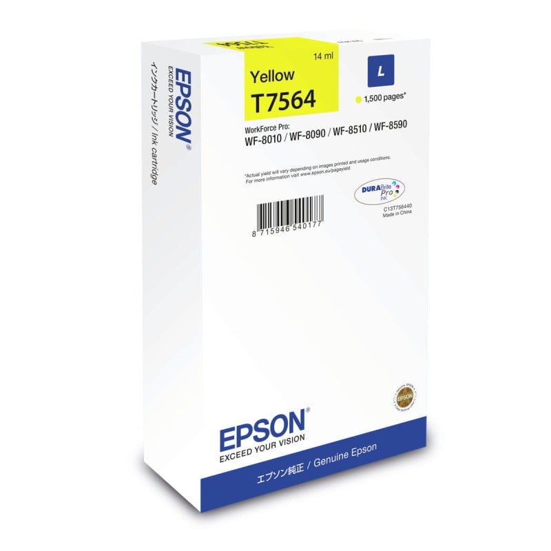 Cartouche d'encre originale Epson C13T75644N Jaune