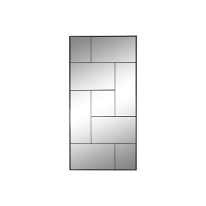 Wall mirror Home ESPRIT Black 90 x 2 x 180 cm