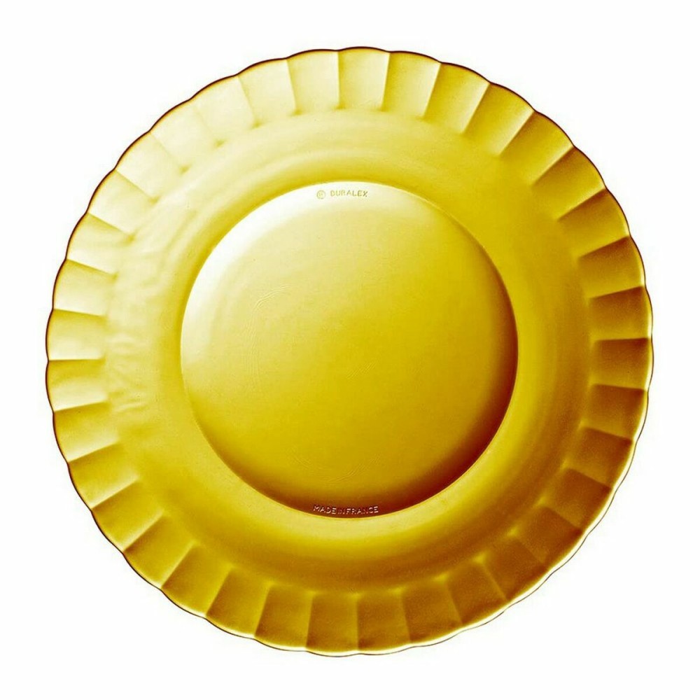 Flacher Teller Duralex Picardie Kristall Bernstein Ø 23 cm (48 Stück)