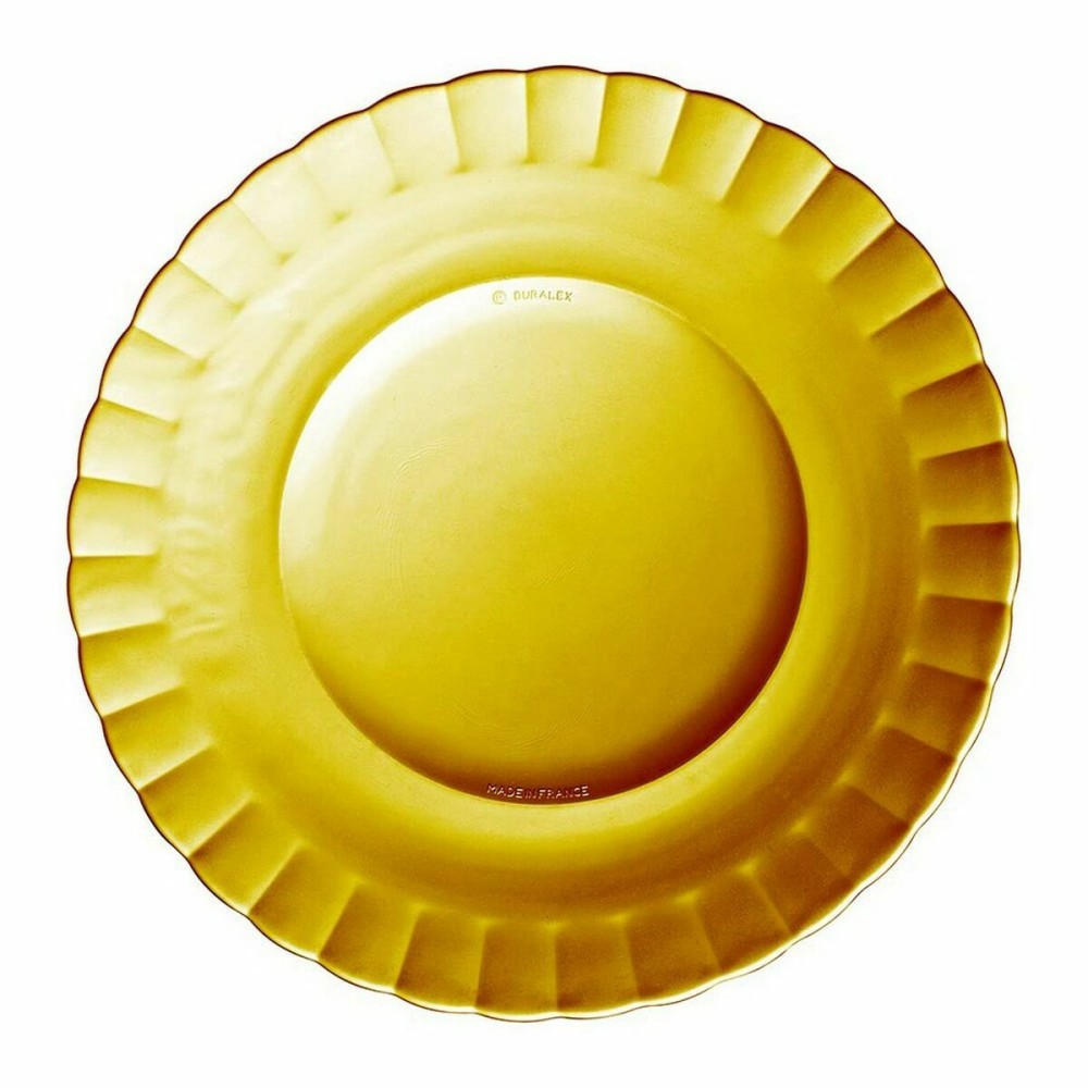 Flacher Teller Duralex Picardie Kristall Bernstein Ø 26 cm (24 Stück)