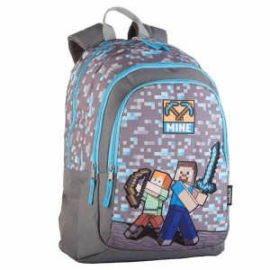 Schulrucksack Minecraft Grau 44 x 30 x 20 cm