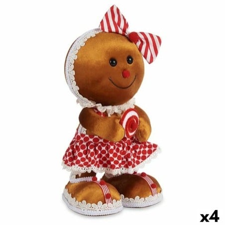 Decorative Figure Cookie Lasso Brown Red polystyrene 19 x 33 x 15 cm (4 Units)