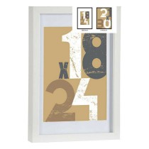 Photo frame 668826-WHITE White Glass MDF Wood (6 Units)