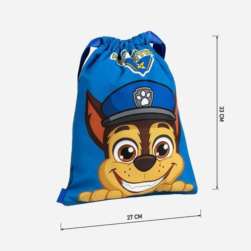 Rucksacktasche mit Bändern The Paw Patrol Blau 27 x 33 cm