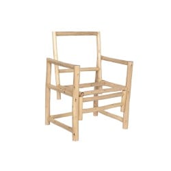 Sitz Home ESPRIT Weiß Beige natürlich Baumwolle 61 x 50 x 90 cm