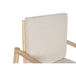 Siège Home ESPRIT Blanc Beige Naturel Coton 61 x 50 x 90 cm