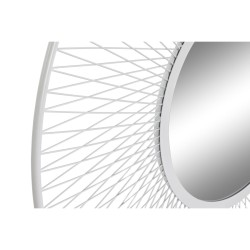 Wall mirror Home ESPRIT White Metal Mirror Urban 90 x 2 x 90 cm