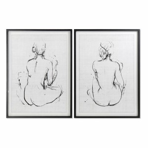 Bild DKD Home Decor 70 x 2,5 x 90 cm Damen Moderne (2 Stück)