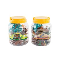 Animal figures DKD Home Decor PVC Aluminium (2 Units)