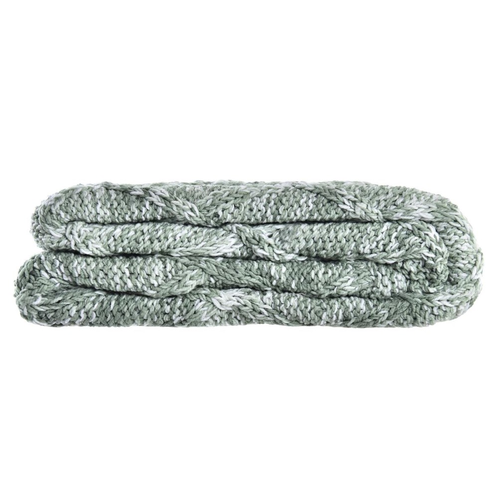 Bed Cover DKD Home Decor Green 150 x 125 x 1 cm (2 Units)