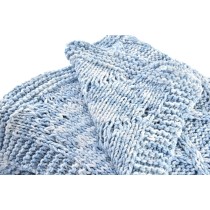 Bed Cover DKD Home Decor Blue Sky blue 150 x 125 x 1 cm (2 Units)
