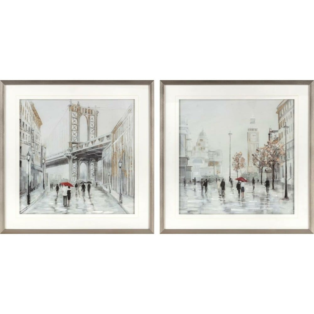 Bild DKD Home Decor Stadt (63 x 3 x 63 cm) (60 x 3 x 60 cm) (2 Stück)