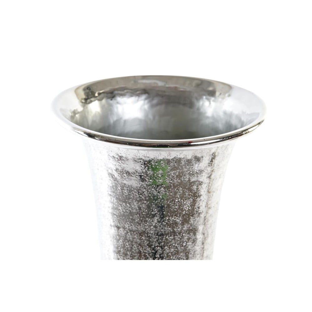 Vase DKD Home Decor 20 x 20 x 51 cm Silberfarben Gold Aluminium Moderne (2 Stück)
