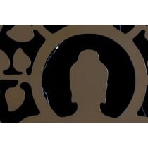 Wall Decoration Home ESPRIT Black Golden Buddha Oriental 100 x 1 x 100 cm (2 Units)