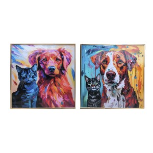 Bild Home ESPRIT Moderne Hund 80 x 3,5 x 80 cm (2 Stück)