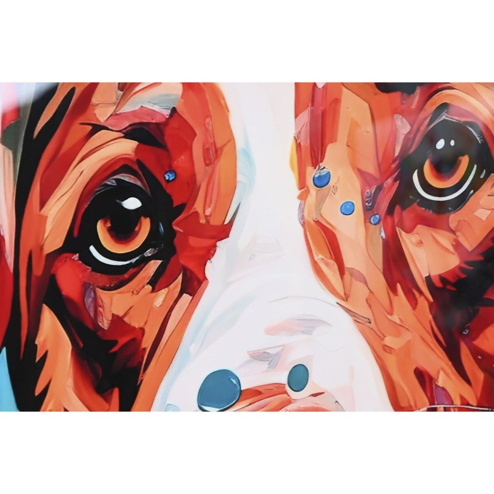 Painting Home ESPRIT Modern Dog 80 x 3,5 x 80 cm (2 Units)