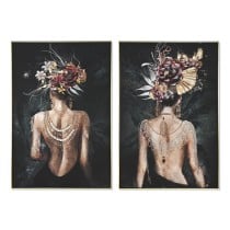 Bild Home ESPRIT Schwarz grün chica 80 x 3,5 x 120 cm (2 Stück)