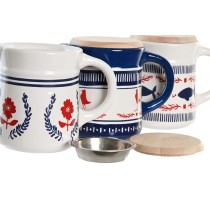Oil pot for Meat or Fish DKD Home Decor 16 x 11 x 13 cm (3 Units)