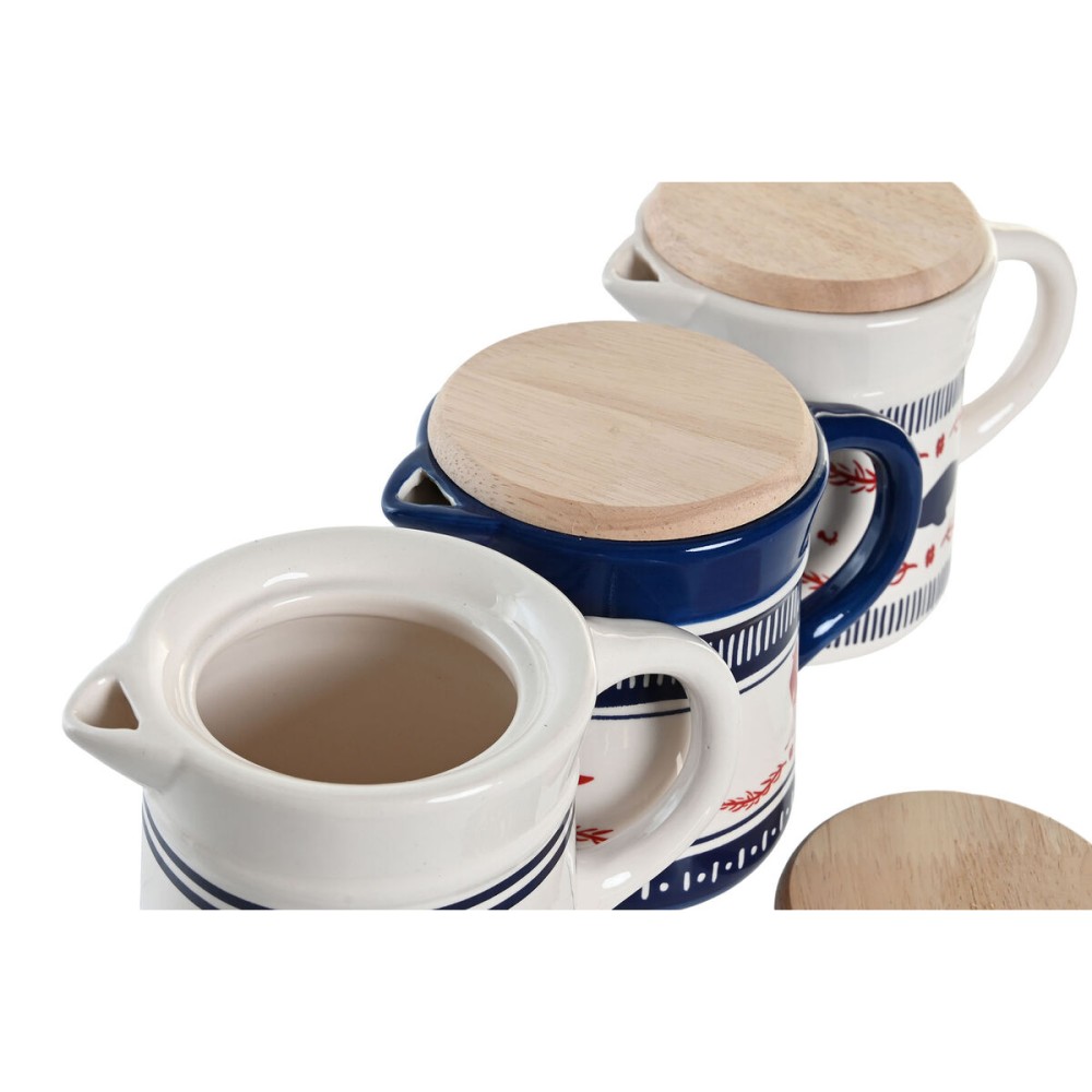 Oil pot for Meat or Fish DKD Home Decor 16 x 11 x 13 cm (3 Units)