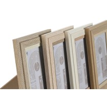Fotorahmen Home ESPRIT Bunt Kristall Holz MDF Skandinavisch 13 x 2,8 x 18 cm (4 Stück)