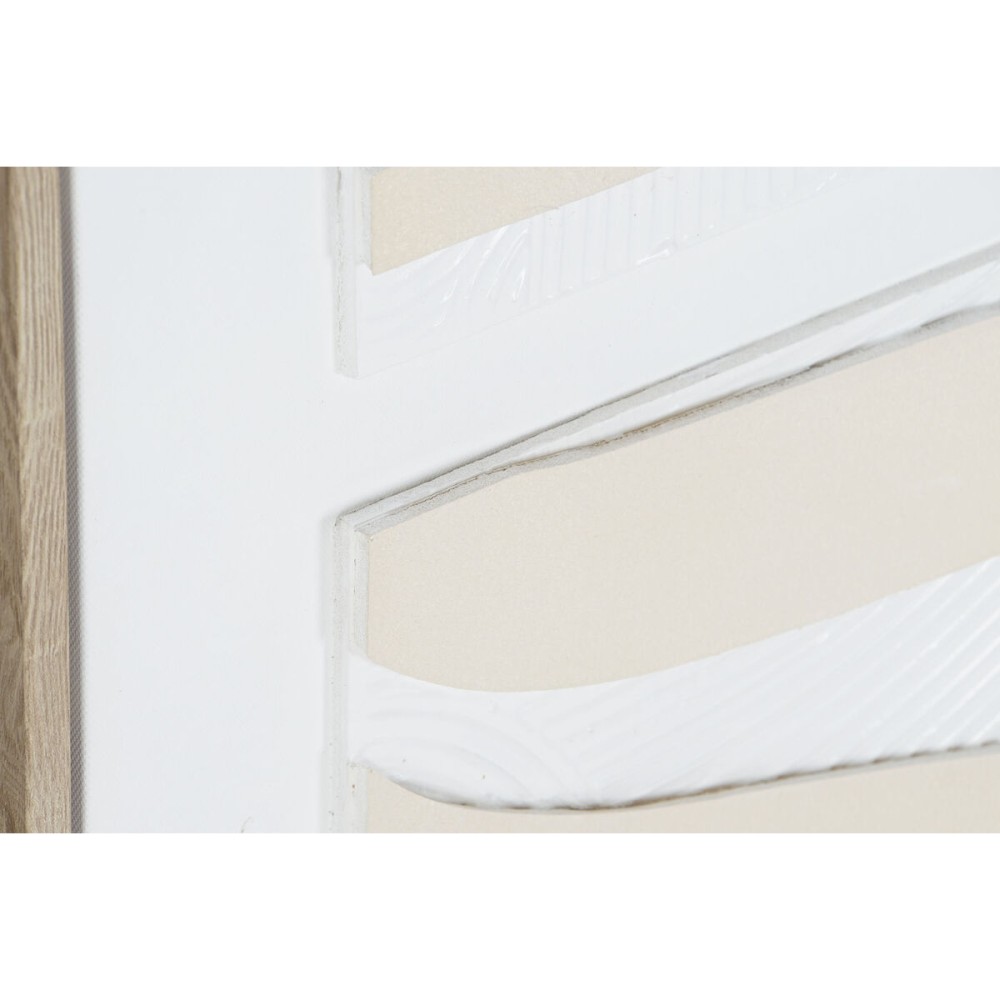 Bild Home ESPRIT Weiß Beige abstrakt Skandinavisch 83 x 4,5 x 83 cm (2 Stück)