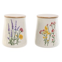Tin Home ESPRIT Multicolour Flowers Shabby Chic (2 Units)