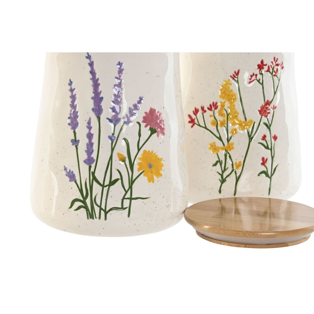 Tin Home ESPRIT Multicolour Flowers Shabby Chic (2 Units)
