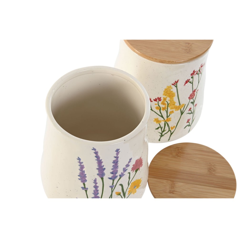 Tin Home ESPRIT Multicolour Flowers Shabby Chic (2 Units)