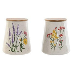 Boîte Home ESPRIT Multicouleur Fleurs Shabby Chic (2 Unités)