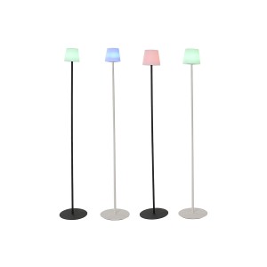 Solarlampe Home ESPRIT Schwarz 25 x 25 x 140 cm