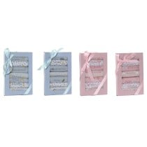 Lätzchen-Set Home ESPRIT Blau Rosa Baumwolle 19 x 29 x 3 cm (4 Stück)