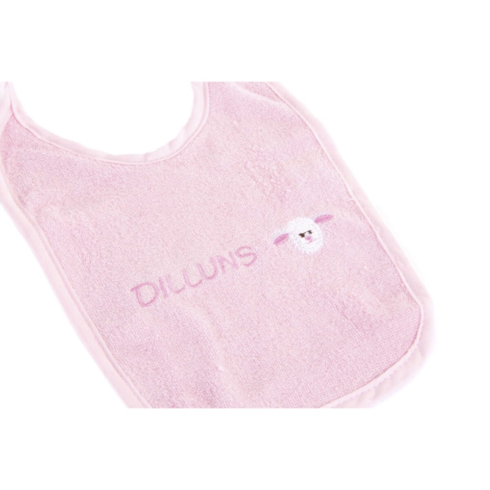 Bib Set Home ESPRIT Pink Sky blue Cotton 19 x 29 x 3 cm (4 Units)