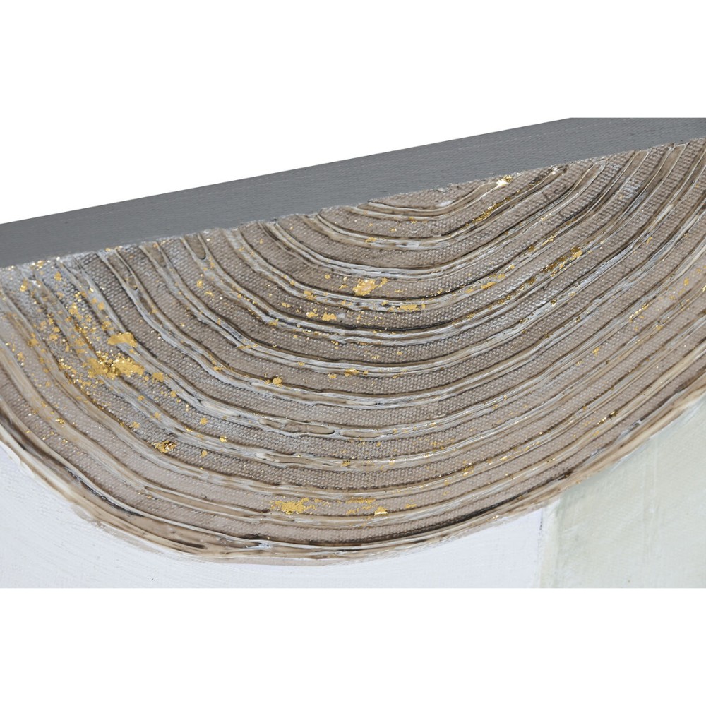 Bild Home ESPRIT Beige Grau Leinwand Holz MDF abstrakt Moderne 50 x 2,5 x 50 cm (2 Stück)