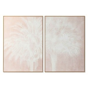 Bild Home ESPRIT Weiß Beige Palmen Tropical 100 x 4 x 140 cm (2 Stück)