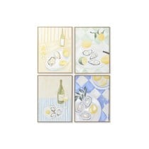 Bild Home ESPRIT Gelb Blau Mediterraner 60 x 4 x 80 cm (4 Stück)