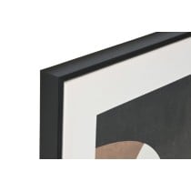 Painting Home ESPRIT Brown Black Green Abstract Urban 80 x 4 x 80 cm (2 Units)