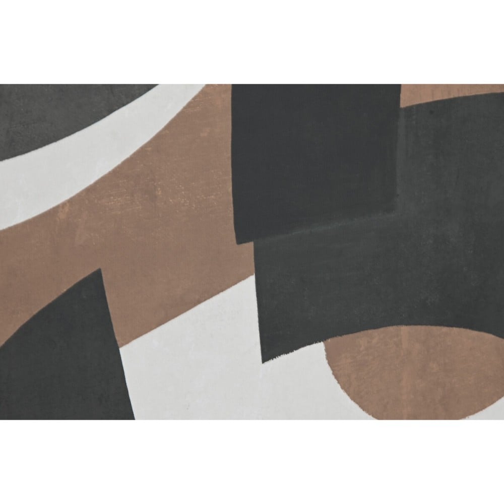 Painting Home ESPRIT Brown Black Green Abstract Urban 80 x 4 x 80 cm (2 Units)