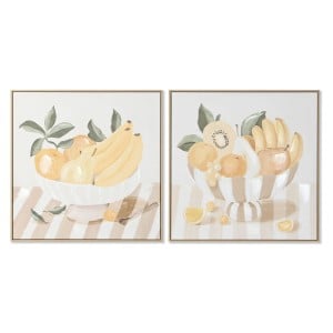 Bild Home ESPRIT Gelb Beige Cottage 80 x 4 x 80 cm (2 Stück)