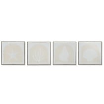 Painting Home ESPRIT White Cream Mediterranean 40 x 3 x 40 cm (4 Units)
