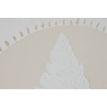 Cadre Home ESPRIT Blanc Crème méditerranéen 40 x 3 x 40 cm (4 Unités)